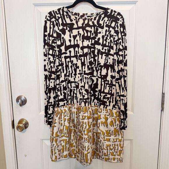 Diane Von Furstenberg Dress Long Sleeve Silk Margaux Mini Multi Women's Size 8 - Picture 5 of 9